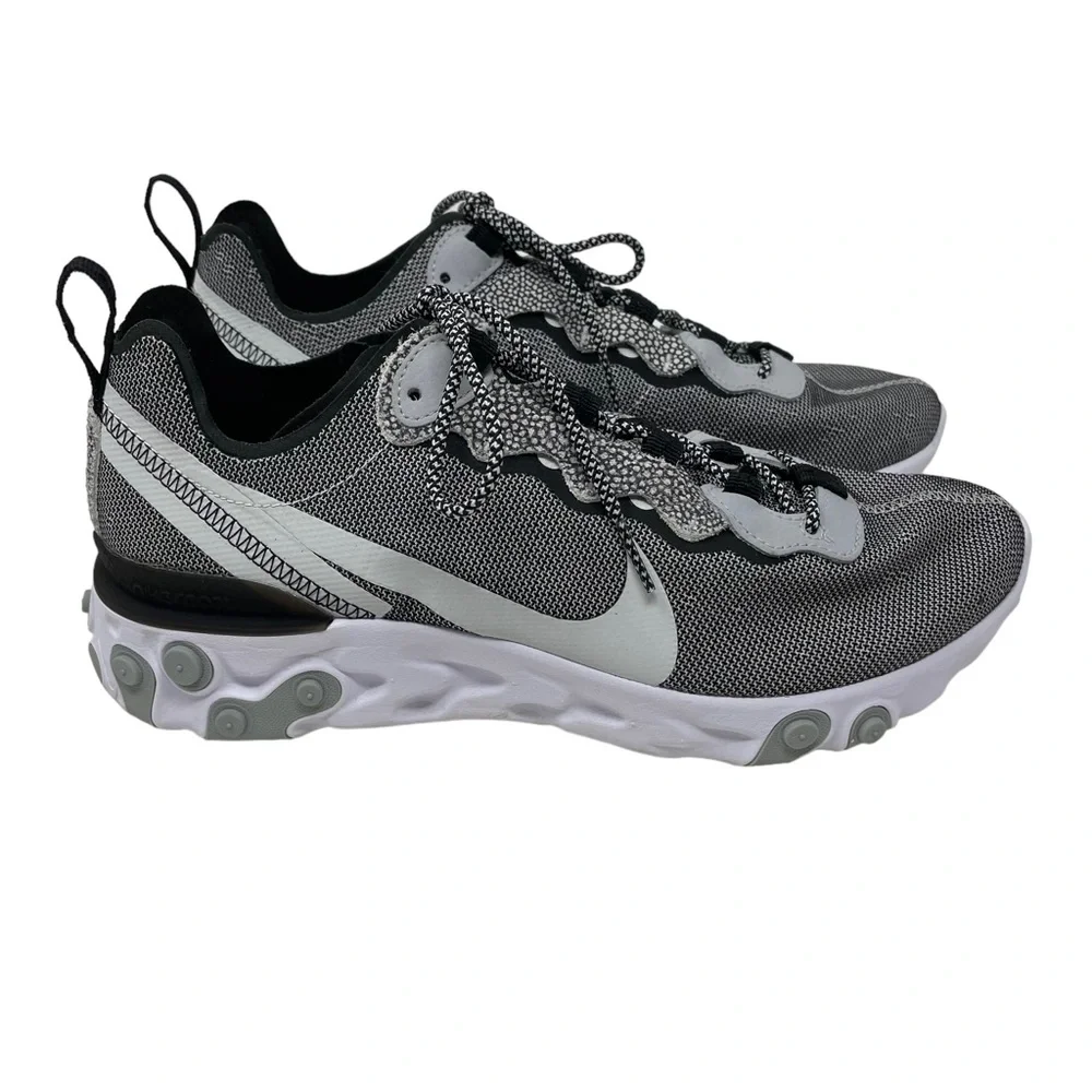 EUC Nike React Element 55 SE Safari‎ Grey Men's 7.5 CD2153-100